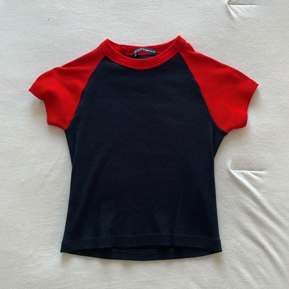 BRANDY MELVILLE dark blue crop top